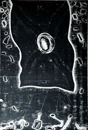 72 Donut Flag with Teabags   collagraph  2010