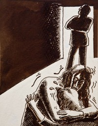 72 indifference pen and ink  7X5.38  1991