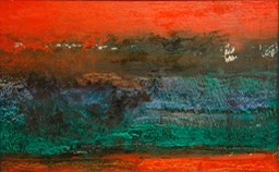 Abandoned land 14.5X22 oil 2014 initialed