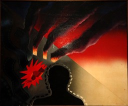 Arson 20X24 oil on Stretched canvas signed