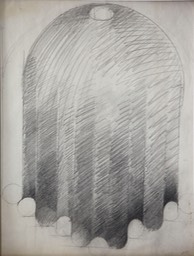 dome with occulus 10X13 1/8 pencil