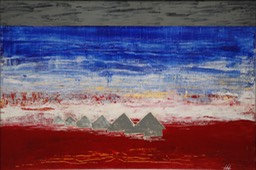 The Wall of Water 11X16.5 oil on plywood 2014 initialed